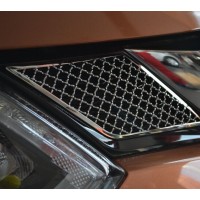 Хромированная сетка на решетку радиатора Nissan X-Trail T32 2014-18 тюнинговая