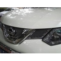 Хромированная сетка на решетку радиатора Nissan X-Trail T32 2014-18 тюнинговая